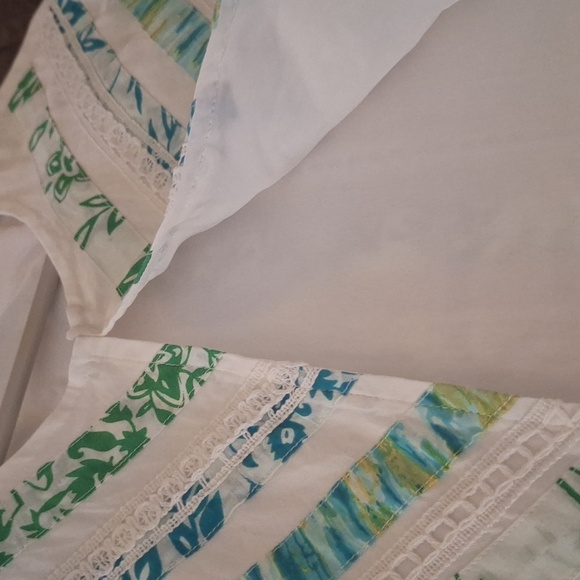 Vintage BFA Classics WomensBlazer Open Front Tropical Beachy Coastal Y2K Medium - Picture 6 of 10